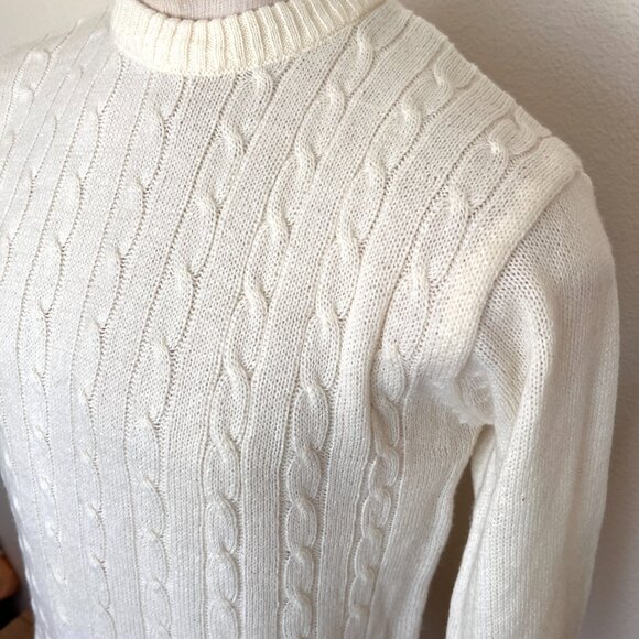 80's Ivory Pullover Sweater - Size Medium - Forum Sportswear - Picture 4 of 7